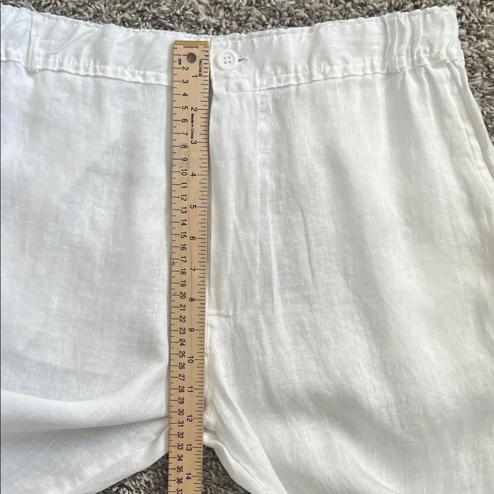 Like New! FRANZESE Collection (Made in Italy) Linen Pants White in Size L